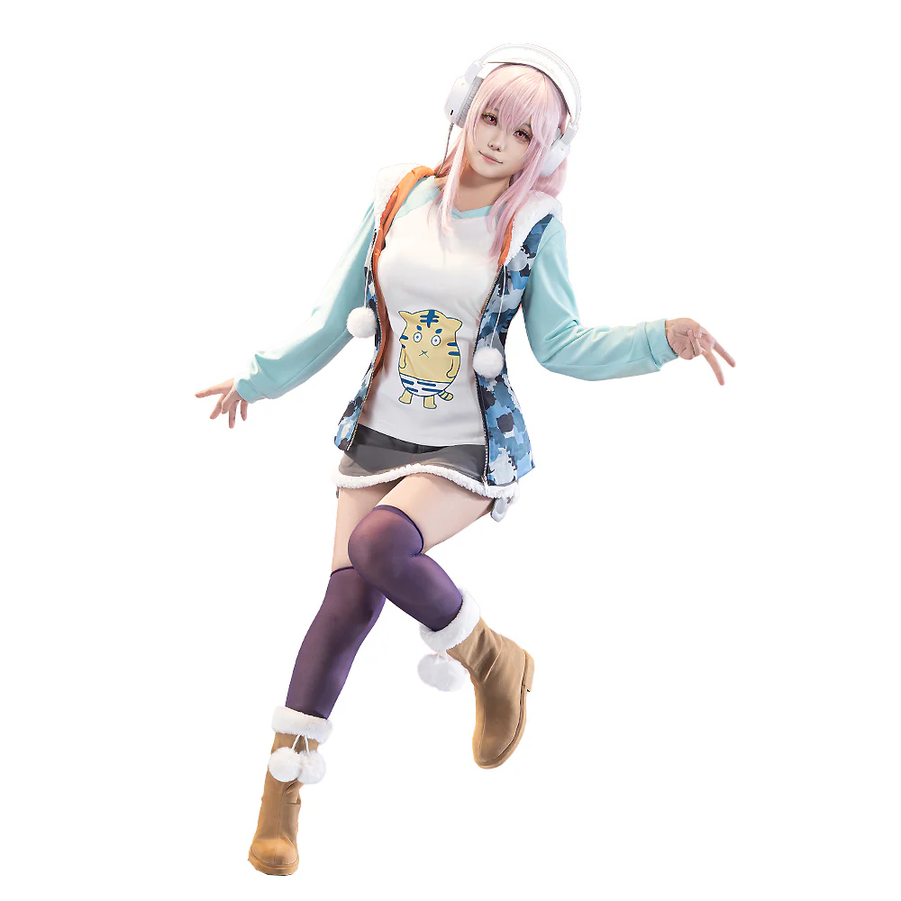 【Size S-3XL】DokiDoki-R Anime Super Sonico Cosplay Sonico Costume - Image 5