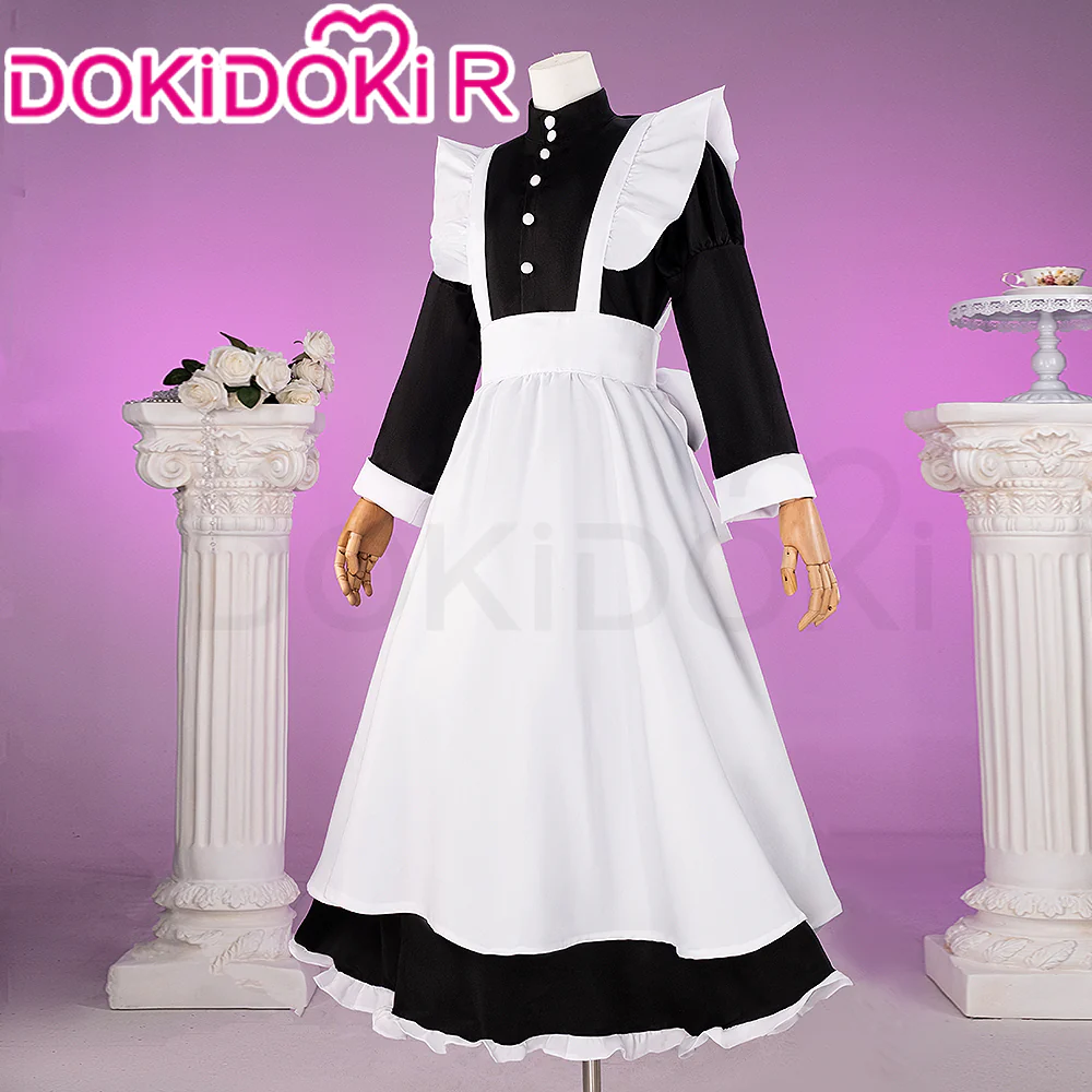 【IN STOCK】【Size S-3XL】DokiDoki-R Butler / Maid Male FemaleCostume Black White Apron - Image 2