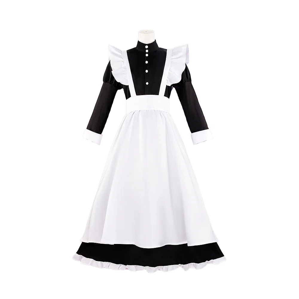 【IN STOCK】【Size S-3XL】DokiDoki-R Butler / Maid Male FemaleCostume Black White Apron - Image 5