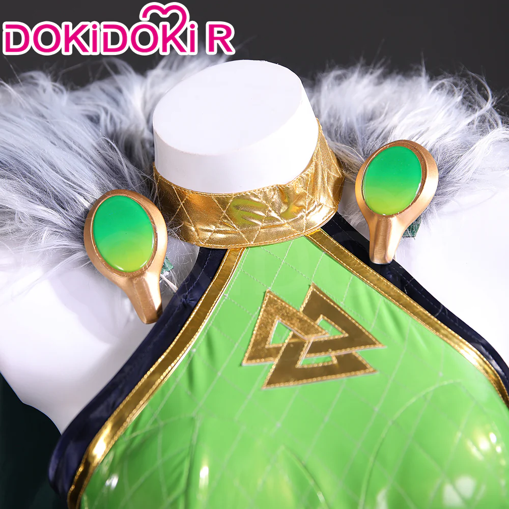 【Size S-3XL】DokiDoki-R Cosplay Costume Black Green Cloak Suit - Image 2