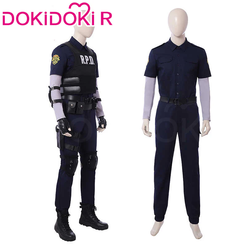 【Size S-3XL】DokiDoki-R Game Cosplay Black Blue Team Suit Costume