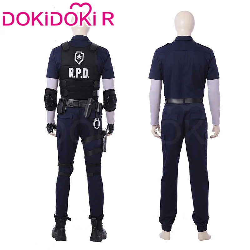【Size S-3XL】DokiDoki-R Game Cosplay Black Blue Team Suit Costume - Image 2