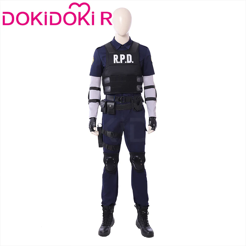 【Size S-3XL】DokiDoki-R Game Cosplay Black Blue Team Suit Costume - Image 3