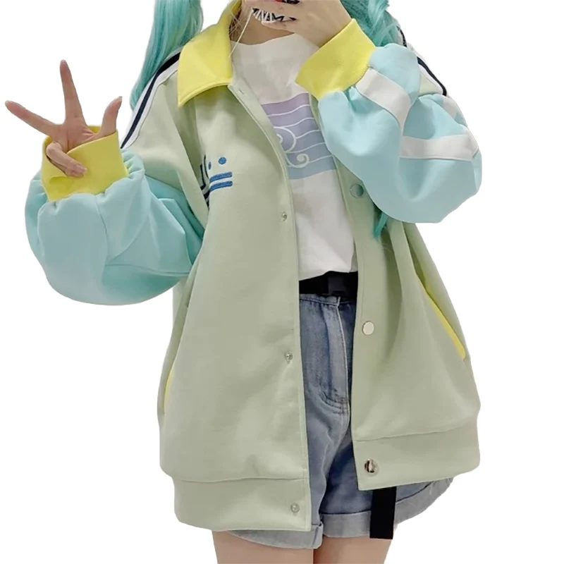 【Partially Ready For Ship】【Size M-2XL】DokiDoki-R Game Cosplay Colorful Sportswear Costume Casual Wear - Image 5