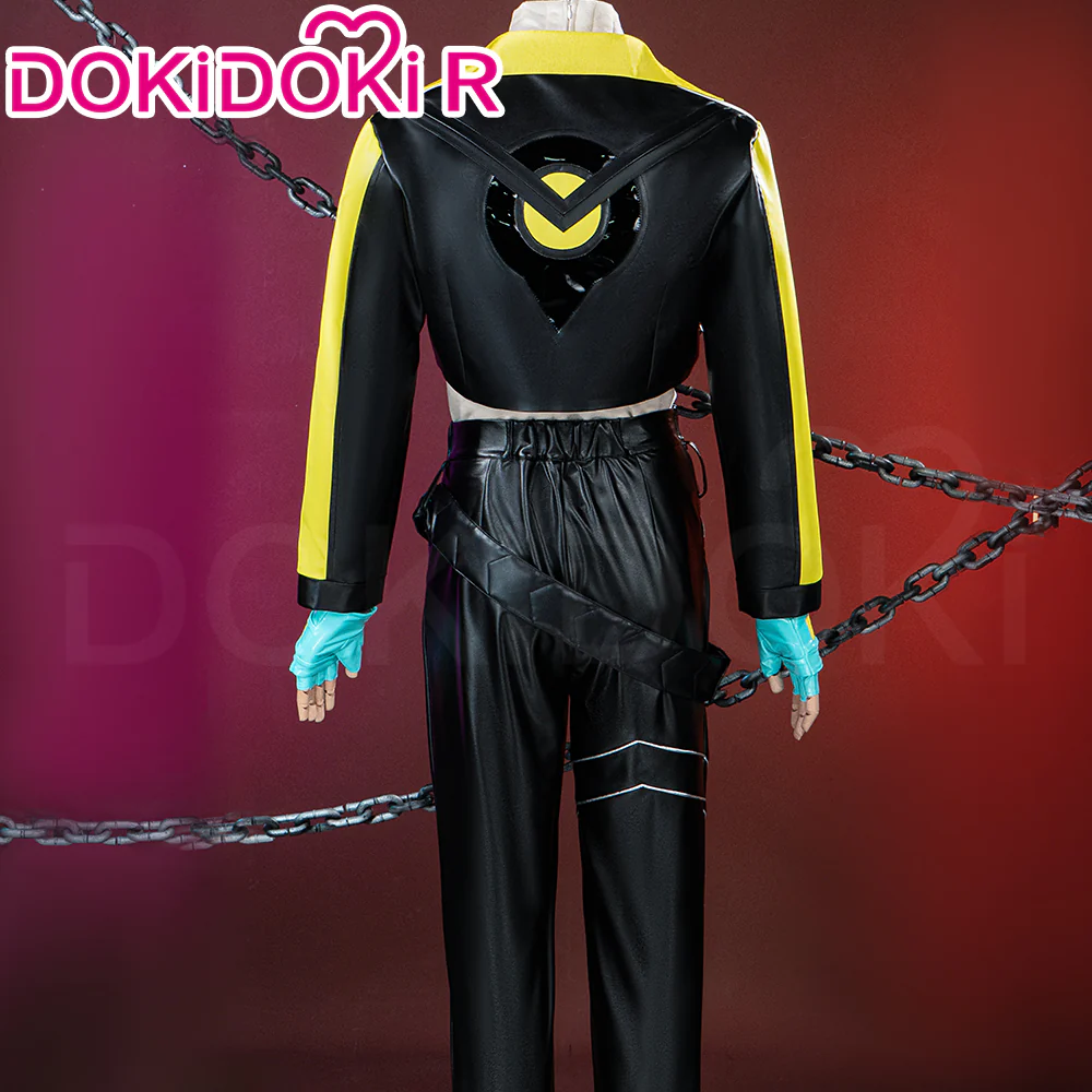 【ONLY FOR DISPLAY 】【Size S-3XL】DokiDoki-R Game Cosplay Costume Colorful Coat Black Pants - Image 3