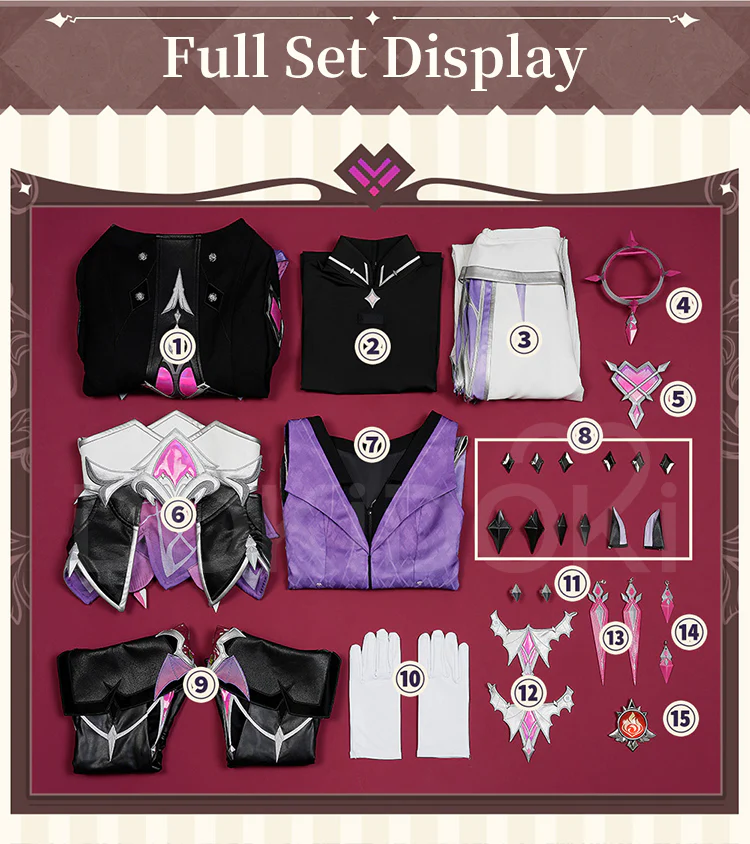【Size S-3XL】DokiDoki-R Game Genshin Impact Cosplay Durin Costume Song of the Welkin Moon Nod Krai - Image 3