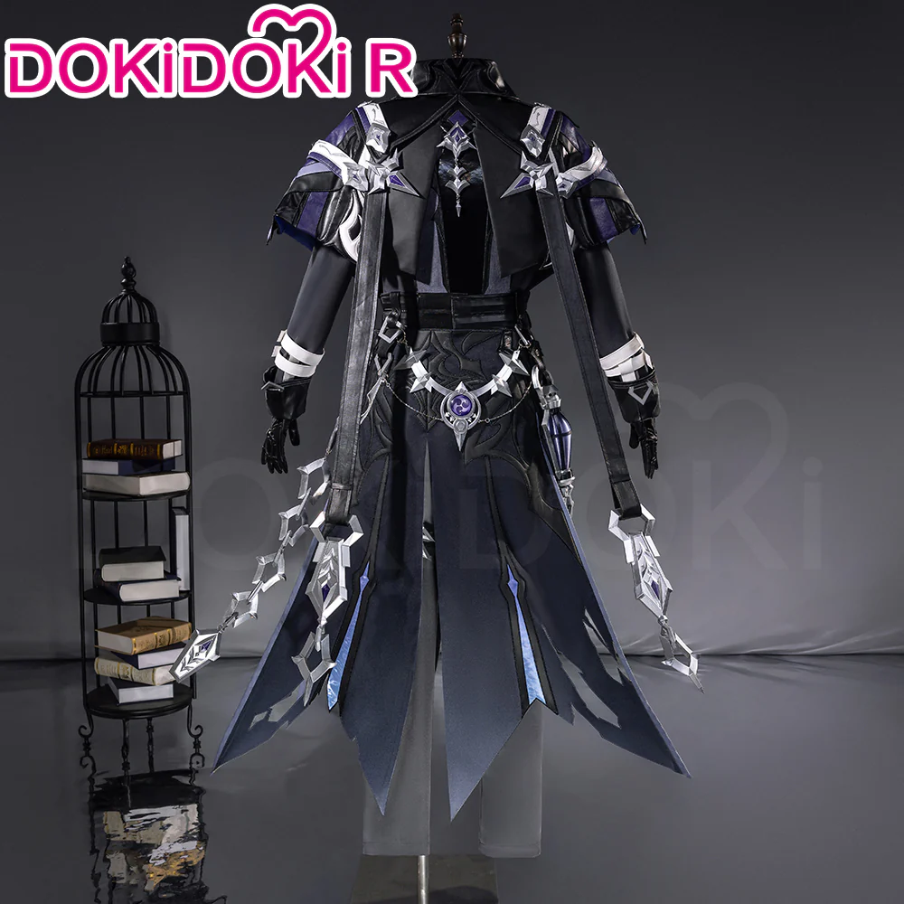 【Size S-2XL】DokiDoki-R Game Genshin Impact Cosplay Flins Costume Song of the Welkin Moon Kyryll Chudomirovich Flins Nod Krai - Image 4
