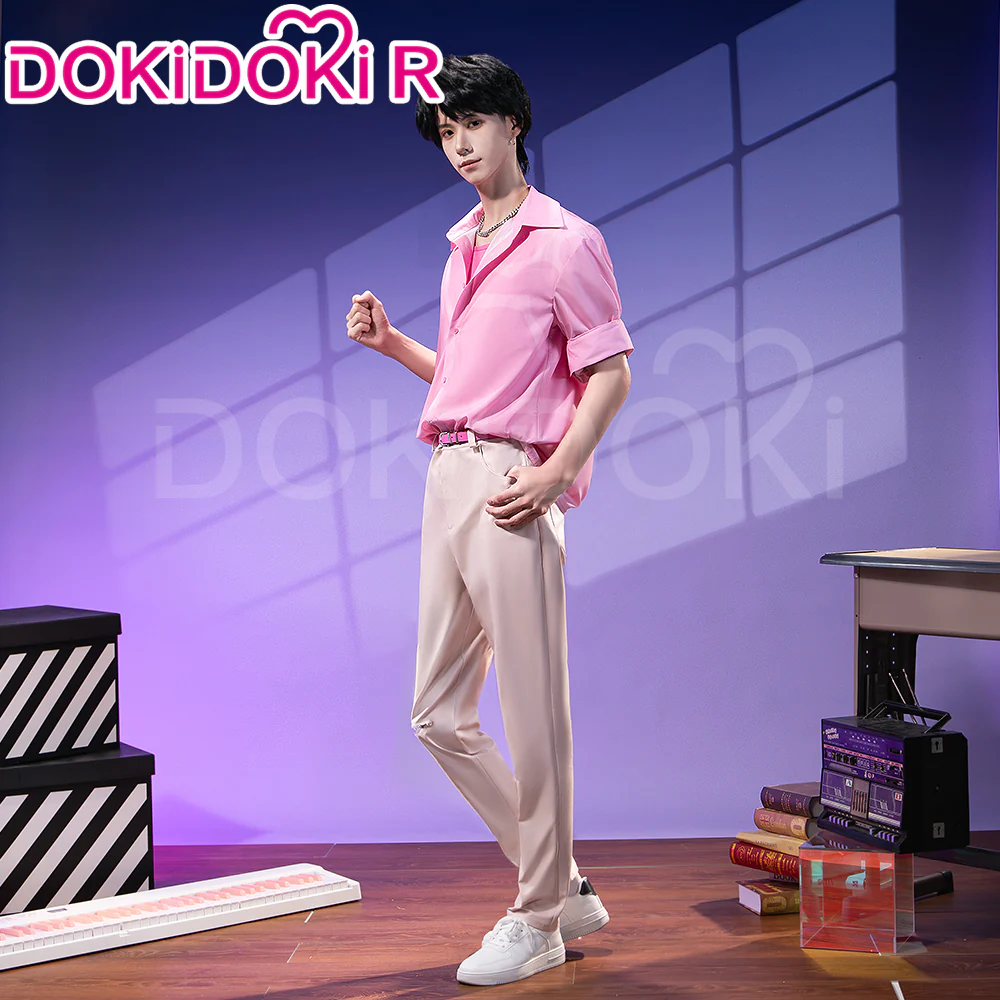 【Ready For Ship】【Size S-3XL】【Last Batch】DokiDoki-R Movie Anime KPOP KILLER Cosplay Pink Stage Costume - Image 4