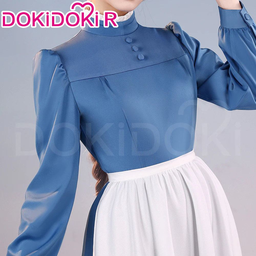 【Ready For Ship】【Last Batch】【Size S-4XL】DokiDoki-R Movie Cosplay Costume Dress Blue Green - Image 6