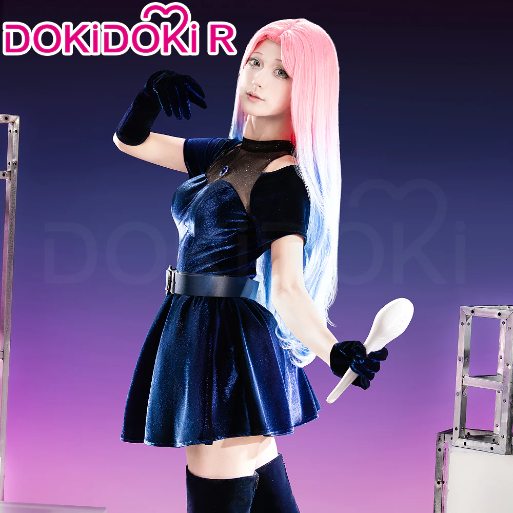 【Ready For Ship】【Size S-3XL】DokiDoki-R Music Video Cosplay Costume Black Dress R1 - Image 3