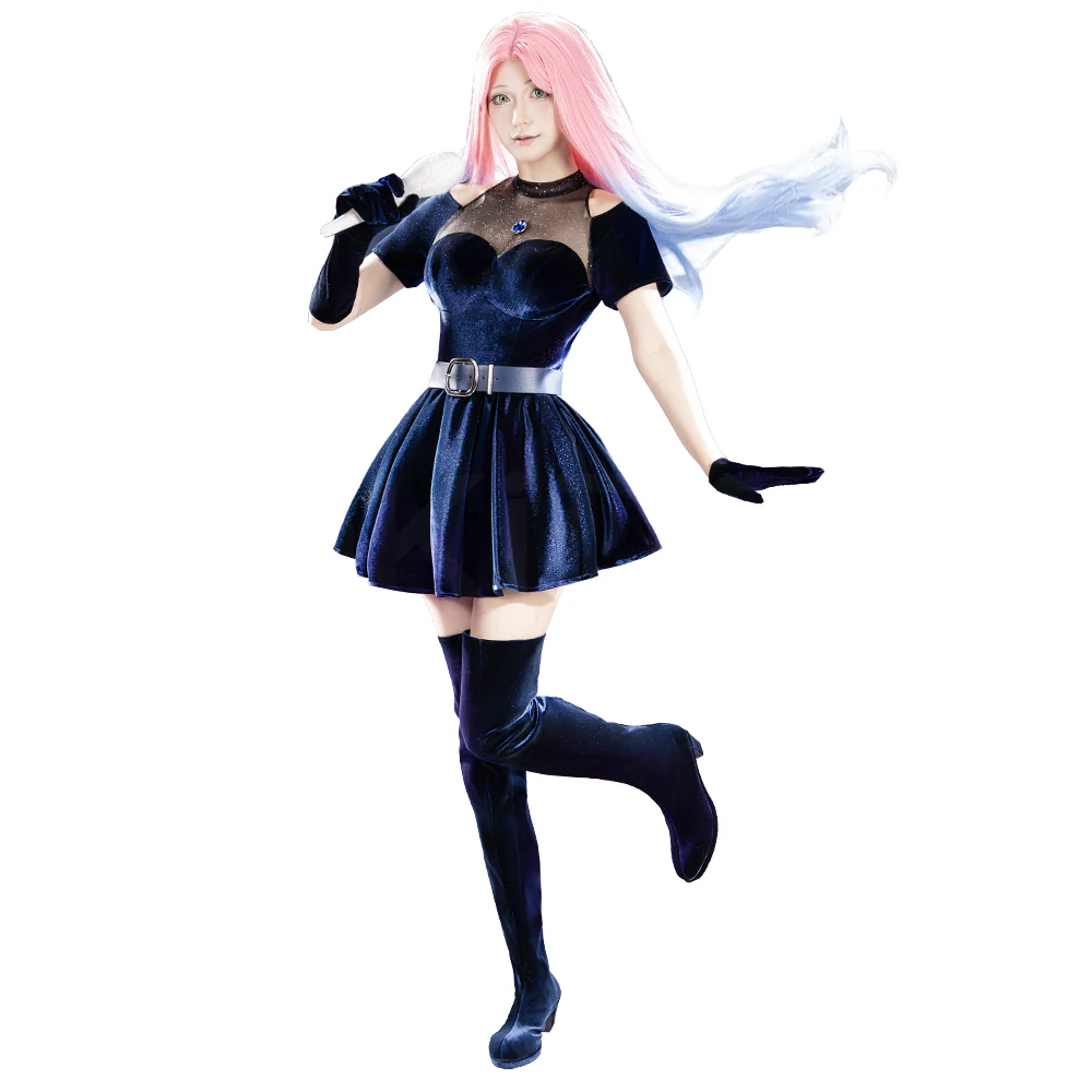 【Ready For Ship】【Size S-3XL】DokiDoki-R Music Video Cosplay Costume Black Dress R1 - Image 5