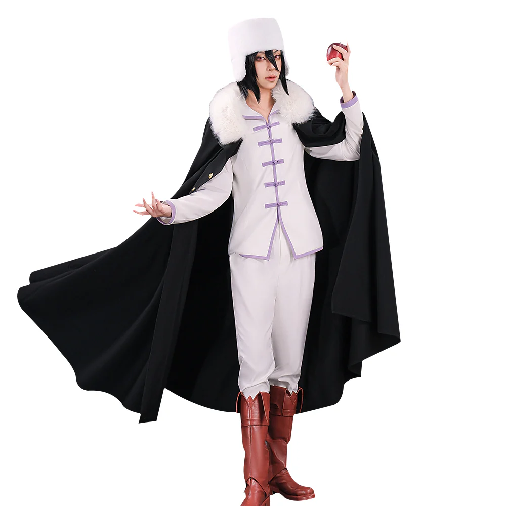 【Partial  Ready For Ship】【Size S-3XL】DokiDoki-SR Anime Cosplay Costume White Suit Black Cloak - Image 6