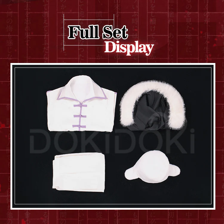 【Partial  Ready For Ship】【Size S-3XL】DokiDoki-SR Anime Cosplay Costume White Suit Black Cloak - Image 7