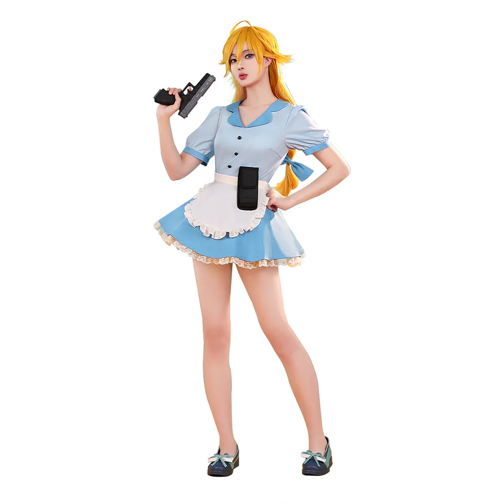 【Ready For Ship】【Last Batch】DokiDoki-SR Anime Cosplay Pink/Blue Costume Waitress Dress / Shoes - Image 10