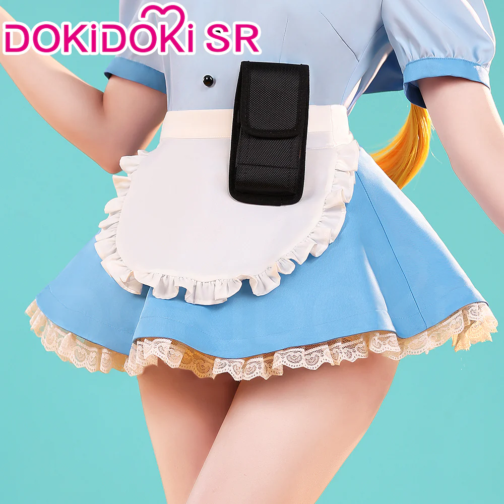 【Ready For Ship】【Last Batch】DokiDoki-SR Anime Cosplay Pink/Blue Costume Waitress Dress / Shoes - Image 3