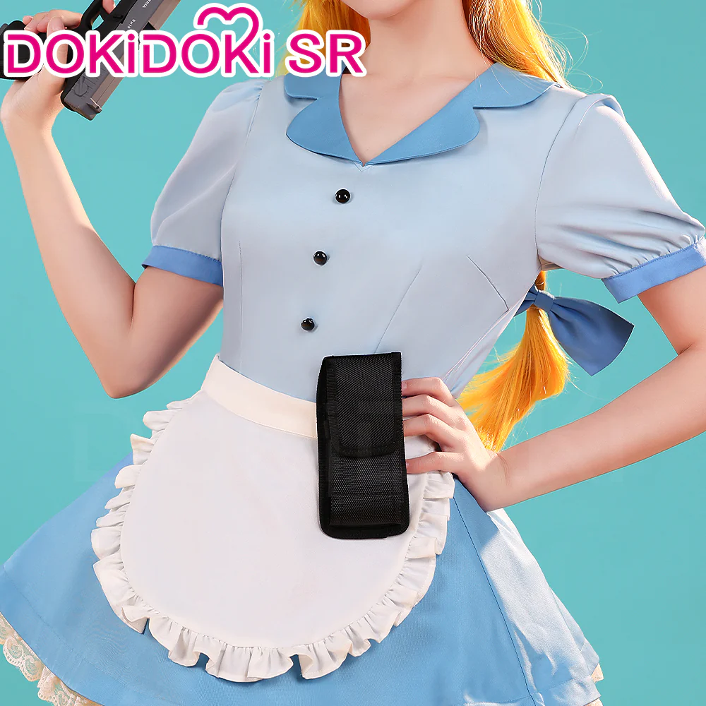 【Ready For Ship】【Last Batch】DokiDoki-SR Anime Cosplay Pink/Blue Costume Waitress Dress / Shoes - Image 4