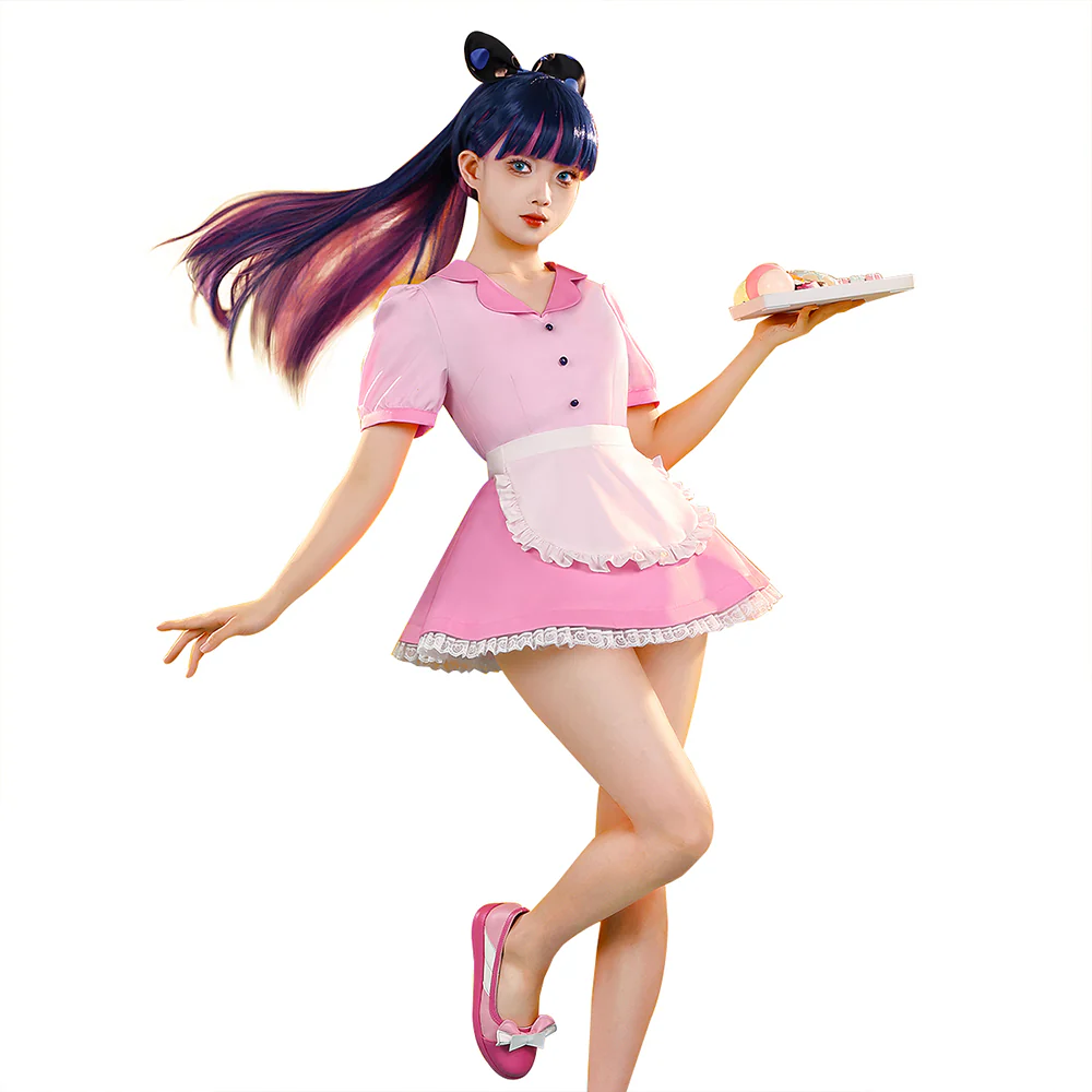 【Ready For Ship】【Last Batch】DokiDoki-SR Anime Cosplay Pink/Blue Costume Waitress Dress / Shoes - Image 9