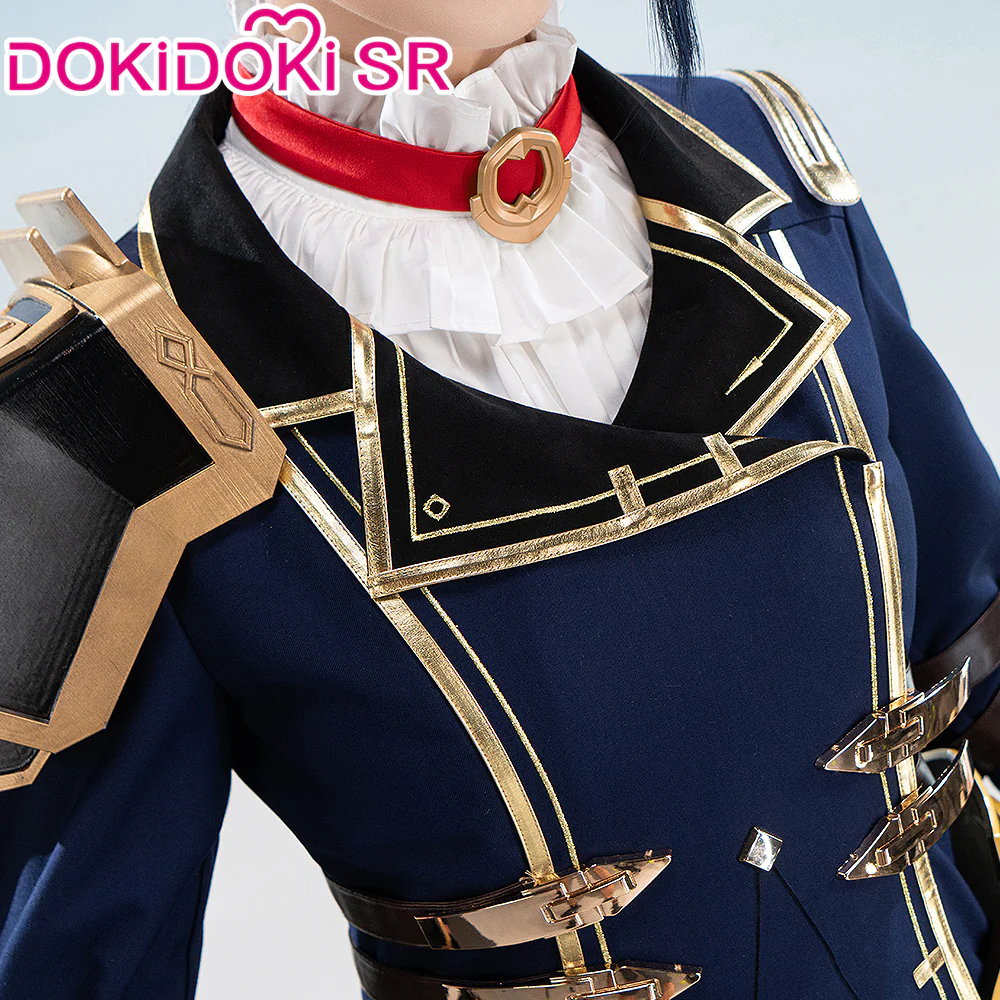 【Size S-3XL】DokiDoki-SR Anime Game Cosplay Cosplay Costume Female Uniform / Hat / Accessory Set - Image 4