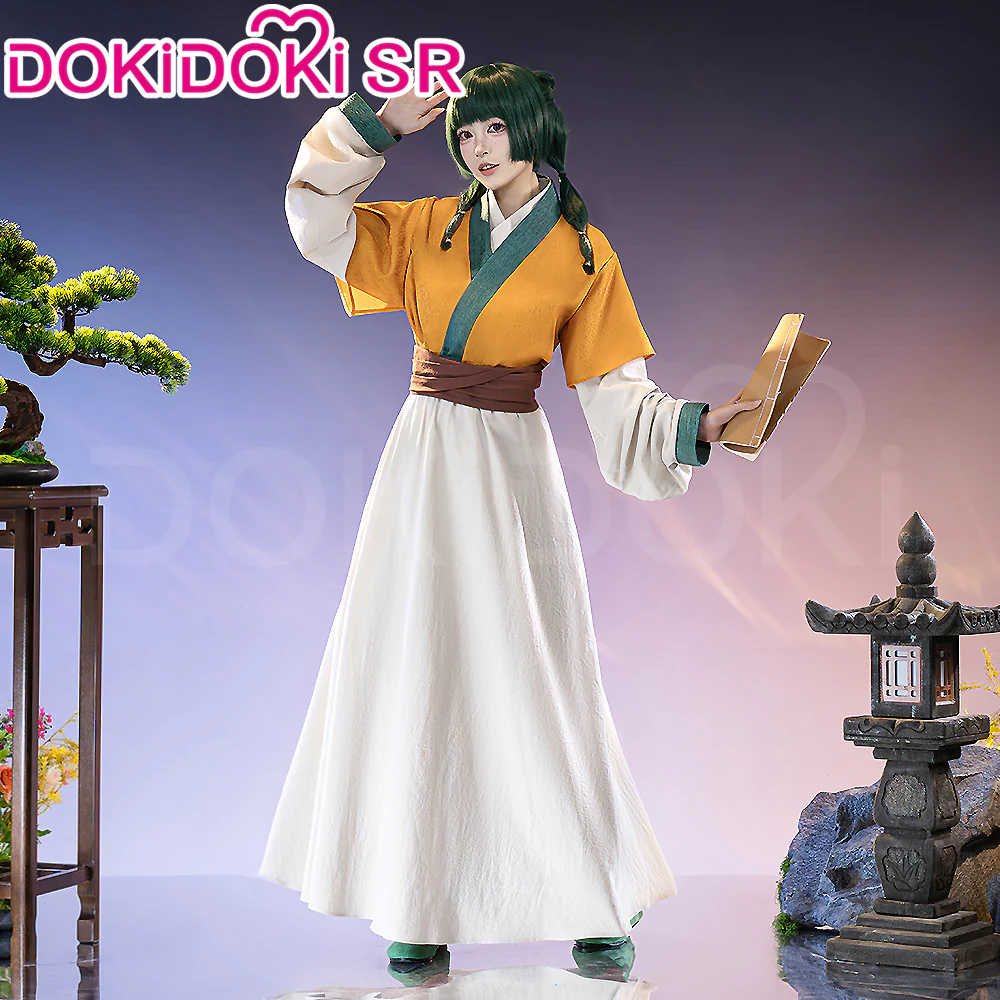 【Ready For Ship】【Size XS-3XL】DokiDoki-SR Anime The Apothecary Diaries Cosplay Maomao Maid Yellow Costume Mao Mao - Image 2