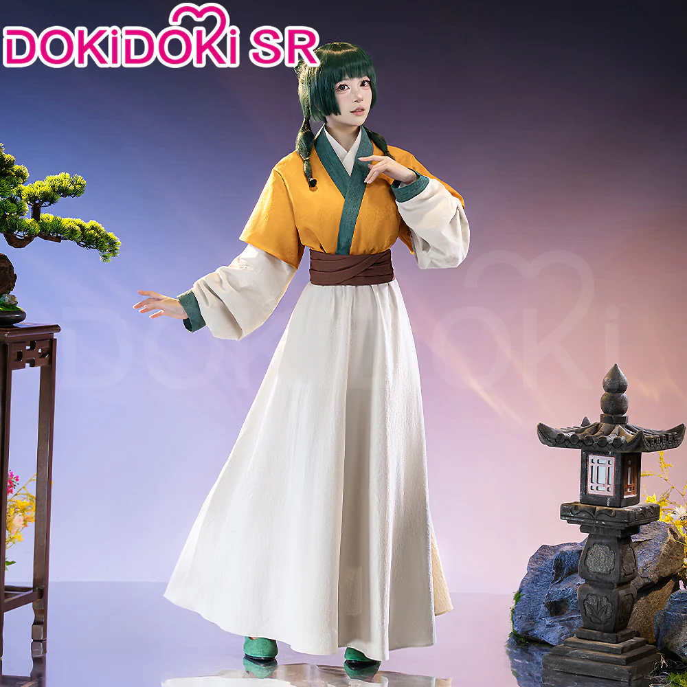 【Ready For Ship】【Size XS-3XL】DokiDoki-SR Anime The Apothecary Diaries Cosplay Maomao Maid Yellow Costume Mao Mao - Image 3