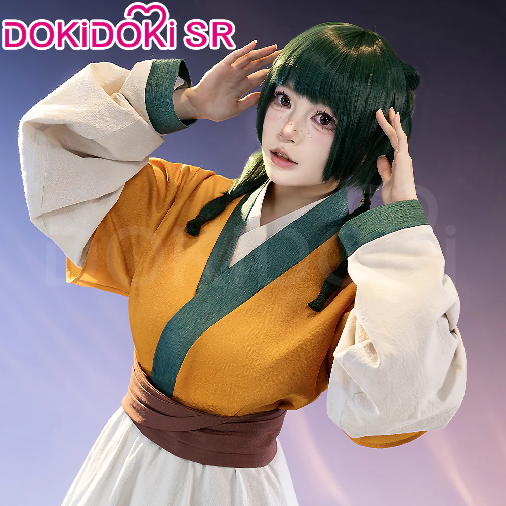 【Ready For Ship】【Size XS-3XL】DokiDoki-SR Anime The Apothecary Diaries Cosplay Maomao Maid Yellow Costume Mao Mao - Image 4