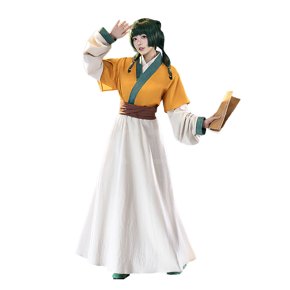 【Ready For Ship】【Size XS-3XL】DokiDoki-SR Anime The Apothecary Diaries Cosplay Maomao Maid Yellow Costume Mao Mao - Image 6