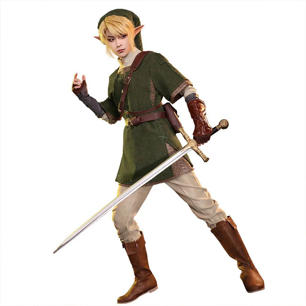 【Ready For Ship】【Size S-3XL】DokiDoki-SR Game Cosplay Costume Green Suit / Boots - Image 4
