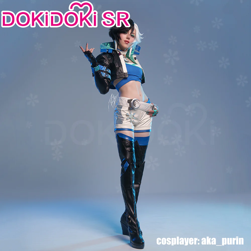 【Costume Ready For Ship】【Size S-3XL】Dokidoki-SR Game Cosplay Costume / Shoes Woman Snow - Image 4