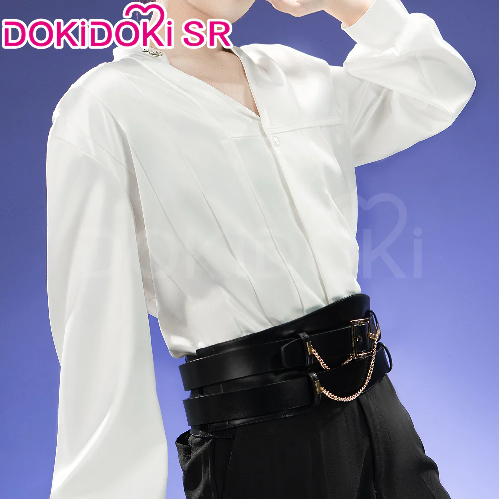 【Ready For Ship】【Size S-3XL】DokiDoki-SR Game Love and Deepspace Cosplay Rafayel White Sand Phantom Costume White Skirt - Image 4