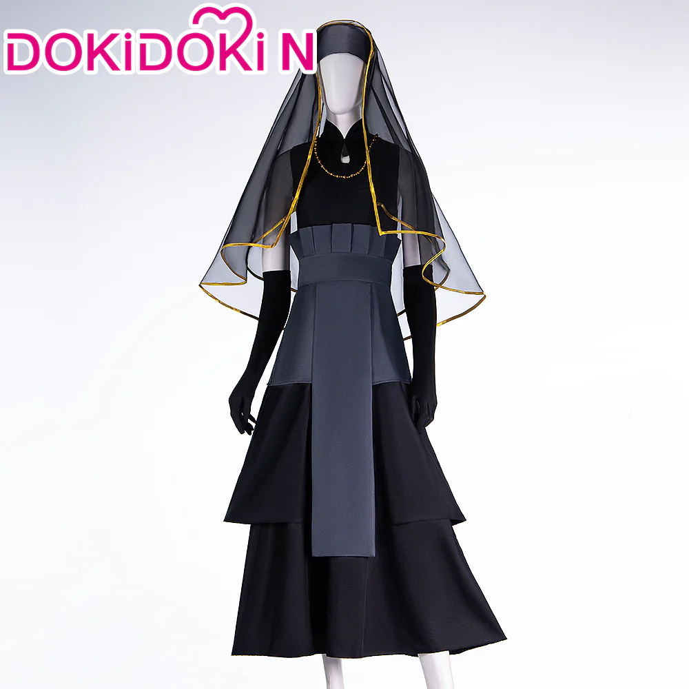 【In Stock】【Size S-3XL】DokiDoki-N Anime cosplay Girl Black Wedding Dress