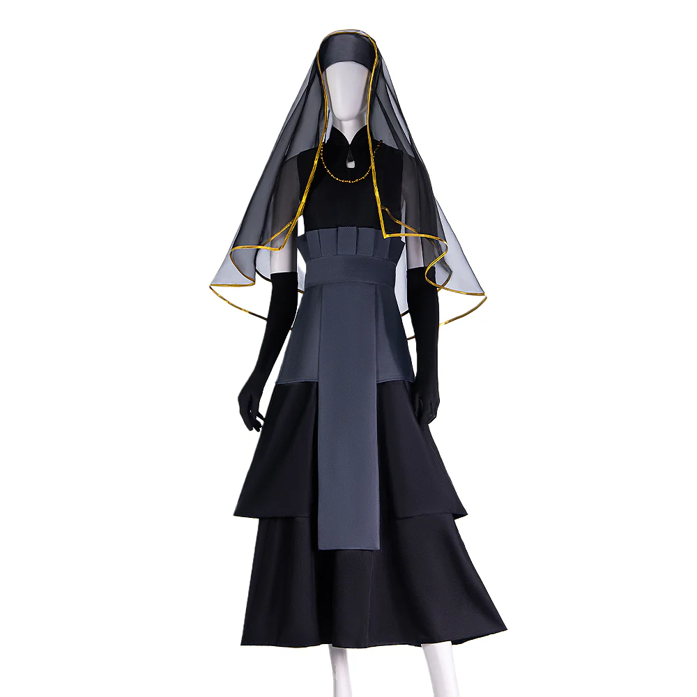【In Stock】【Size S-3XL】DokiDoki-N Anime cosplay Girl Black Wedding Dress - Image 5