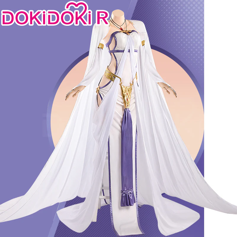 【Size S-2XL】DokiDoki-R Anime Manga Cosplay Nun Costume White Long Dress