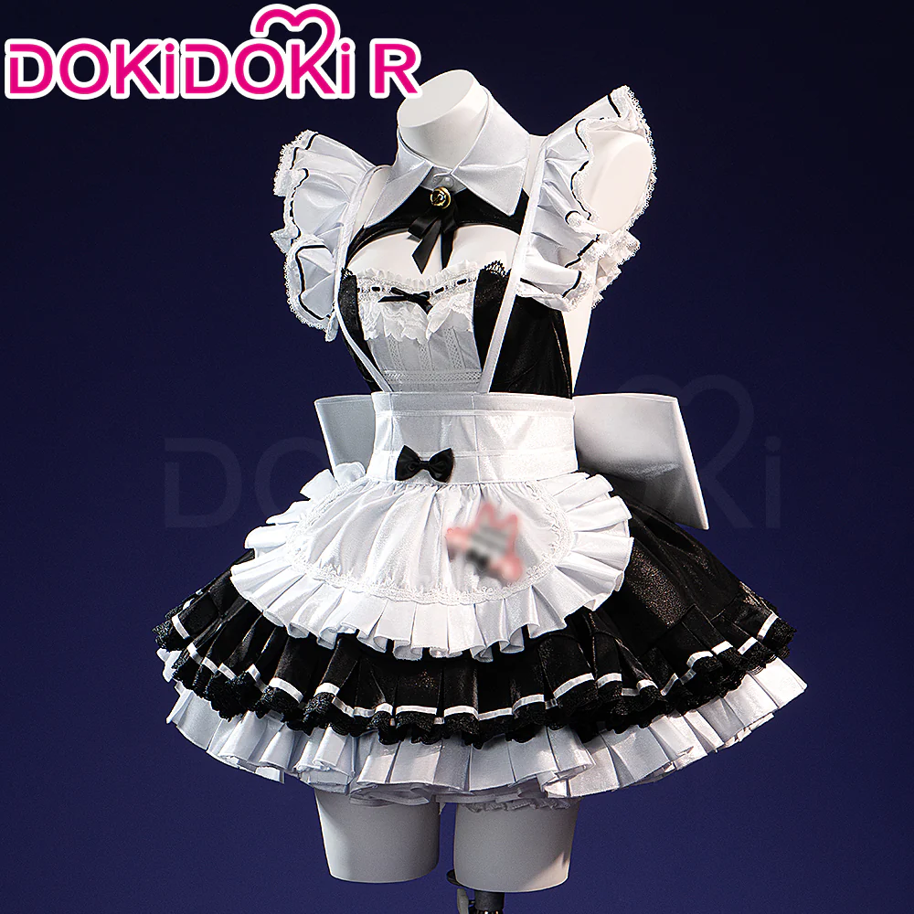 【Partially Ready For Ship】DokiDoki-R Game Cosplay Costume Fighting Maid