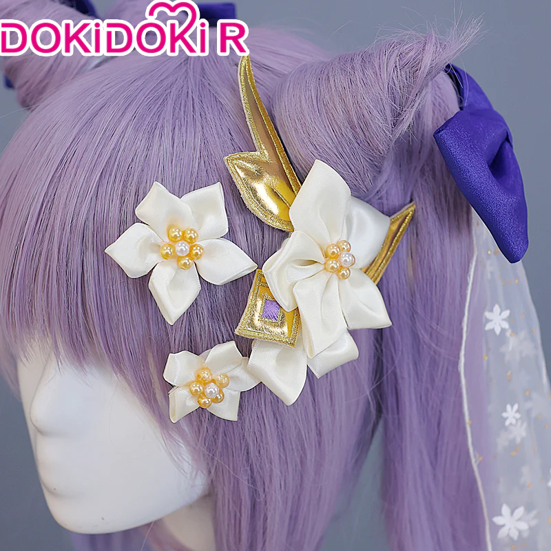 【in stock】DokiDoki-R Game Genshin Impact Cosplay Keqing Wedding Dress - Image 4