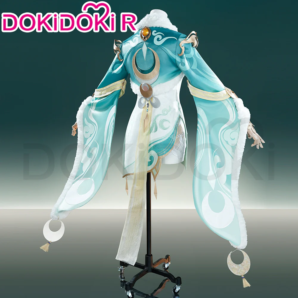 【Size S-XL】DokiDoki-R Game Genshin Impact Cosplay Zi Bai Costume White Horse Adeptus Zibai Luna IV - Image 2