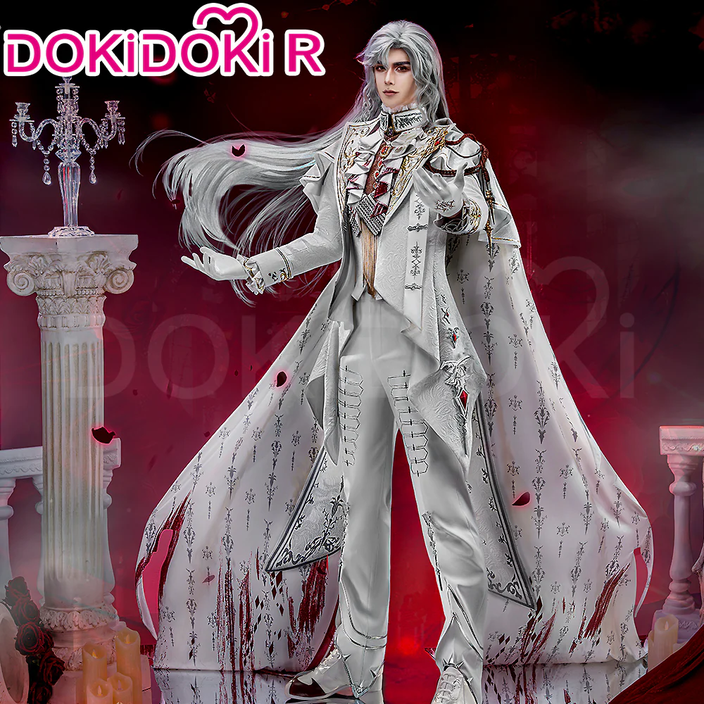 【Size XS-2XL】DokiDoki-R Game Love And Deepspace Cosplay Sylus Crimson Departure Costume  Crimson Rapture Crimson Feast Silverwing Fiend - Image 2