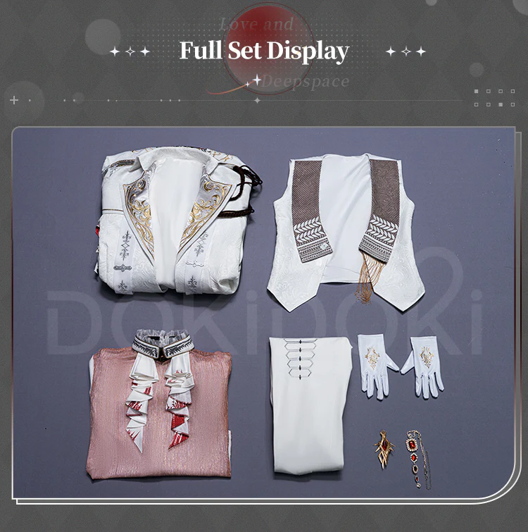 【Size XS-2XL】DokiDoki-R Game Love And Deepspace Cosplay Sylus Crimson Departure Costume  Crimson Rapture Crimson Feast Silverwing Fiend - Image 5