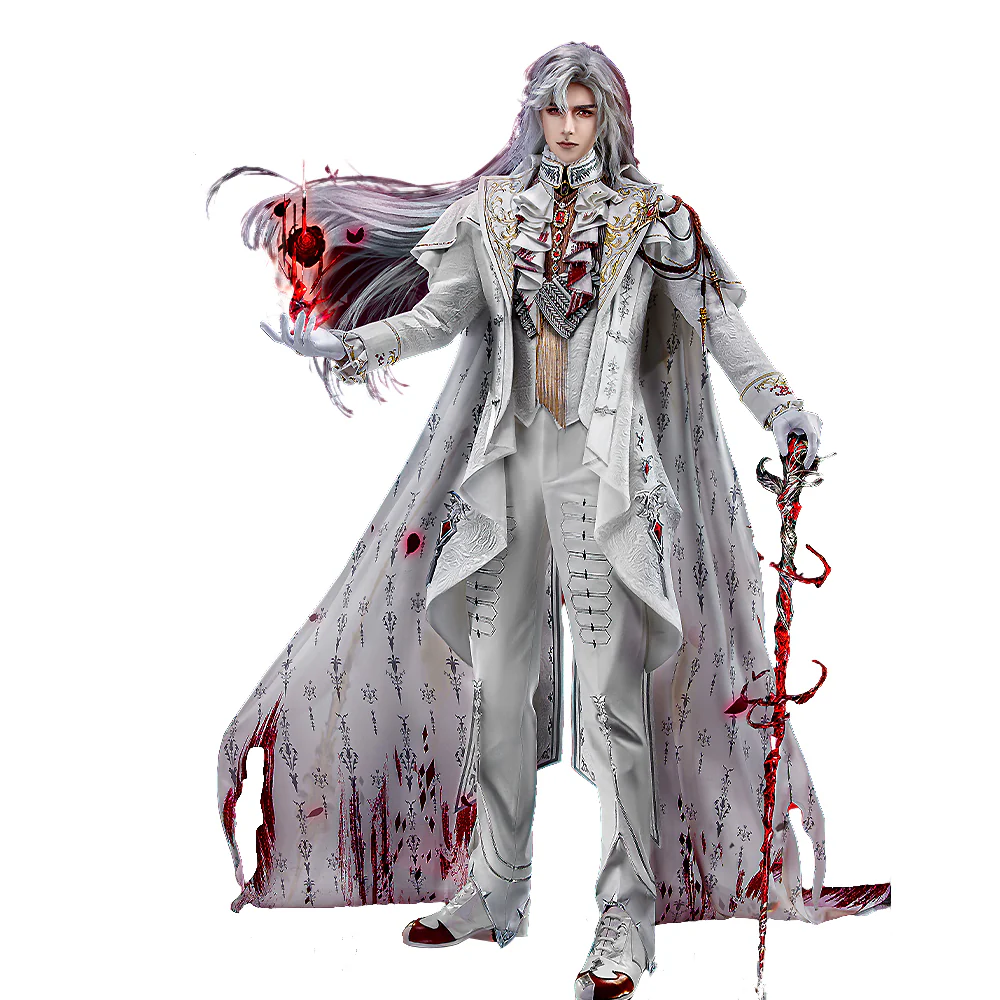 【Size XS-2XL】DokiDoki-R Game Love And Deepspace Cosplay Sylus Crimson Departure Costume  Crimson Rapture Crimson Feast Silverwing Fiend - Image 6