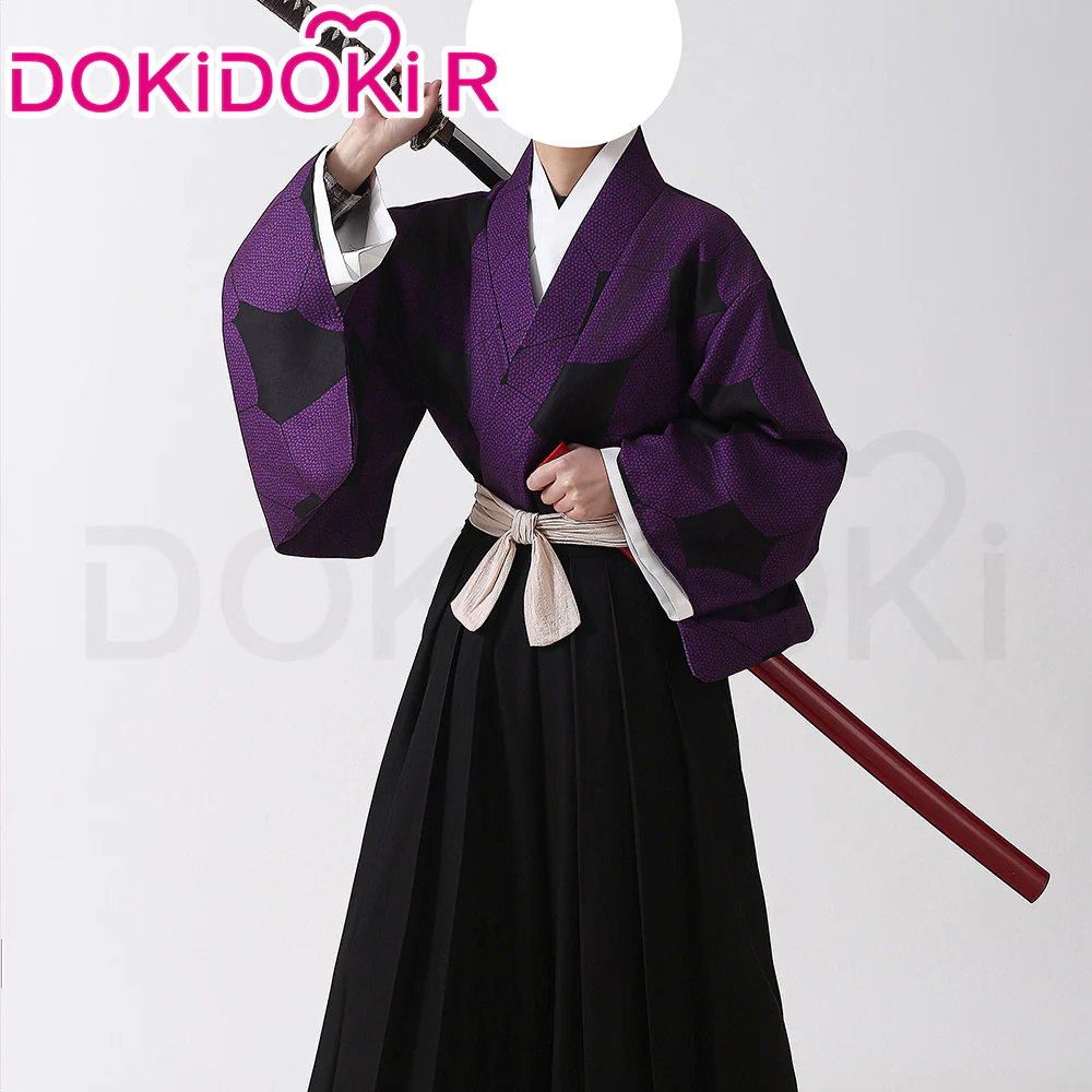 【Size XS-2XL】DokiDoki-R Anime Cosplay Costume Black Purple Costume - Image 2