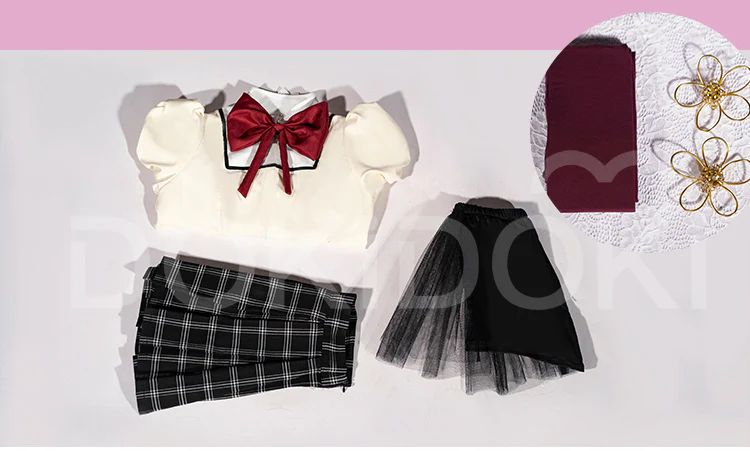 【IN STOCK】【Size XS-2XL】DokiDoki-R Anime Cosplay Costume Magica Girl School Uniform - Image 4