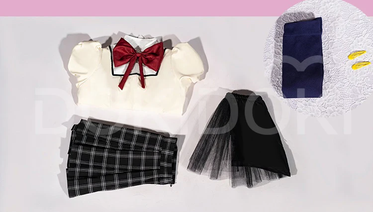 【IN STOCK】【Size XS-2XL】DokiDoki-R Anime Cosplay Costume Magica Girl School Uniform - Image 5