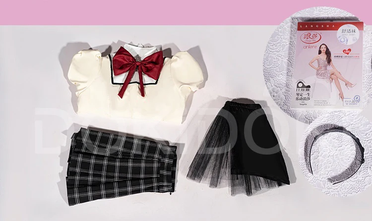 【IN STOCK】【Size XS-2XL】DokiDoki-R Anime Cosplay Costume Magica Girl School Uniform - Image 9