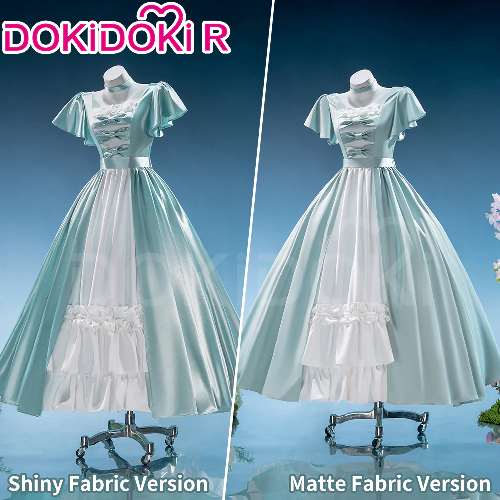 【Size XS-2XL】DokiDoki-R Anime Cosplay Friiereen Costume Shiny / Matte Mint Green Dress
