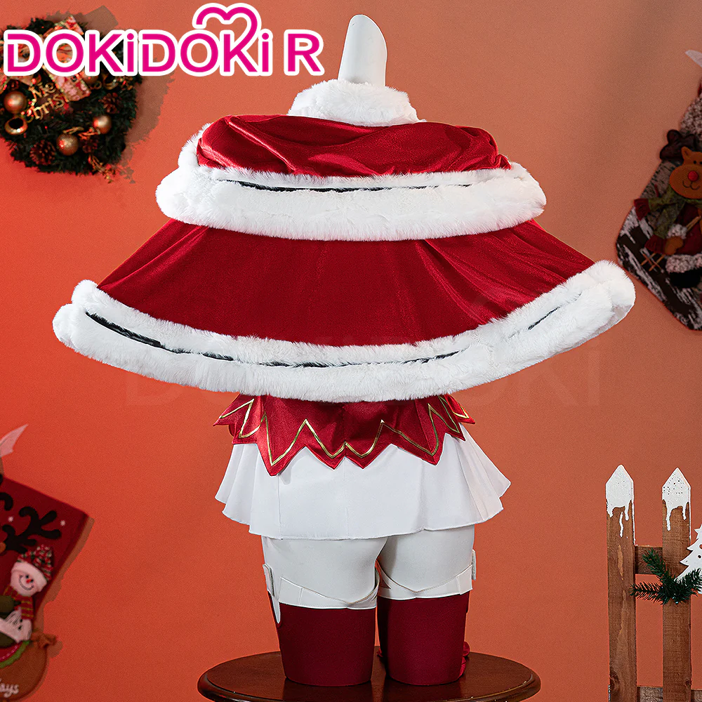 【Partially Ready For Ship】【Size XS-2XL】DokiDoki-R Anime Cosplay Red White Costume Christmas - Image 3