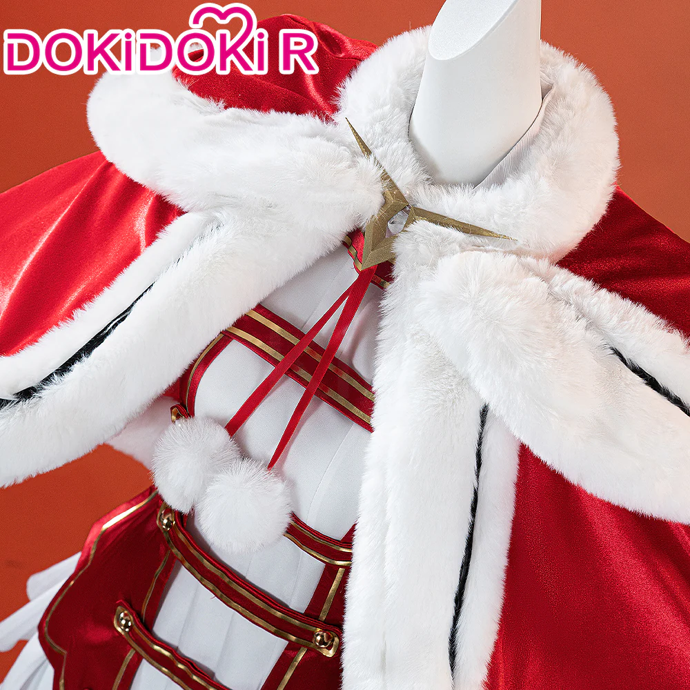 【Partially Ready For Ship】【Size XS-2XL】DokiDoki-R Anime Cosplay Red White Costume Christmas - Image 4