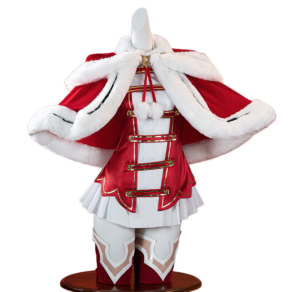 【Partially Ready For Ship】【Size XS-2XL】DokiDoki-R Anime Cosplay Red White Costume Christmas - Image 5