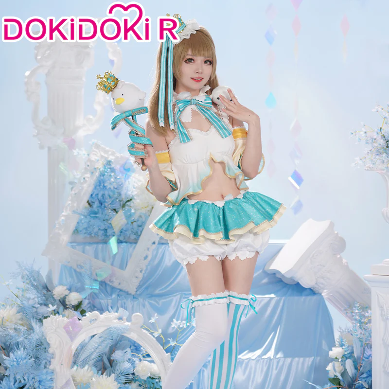 【In Stock】【Size XS-2XL】DokiDoki-R Anime LoveLive! School Idol Project Cosplay Kotori Minami Costume Idol Project Snow Type