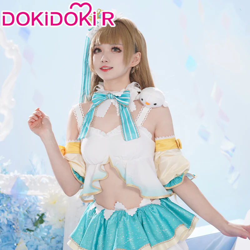【In Stock】【Size XS-2XL】DokiDoki-R Anime LoveLive! School Idol Project Cosplay Kotori Minami Costume Idol Project Snow Type - Image 3