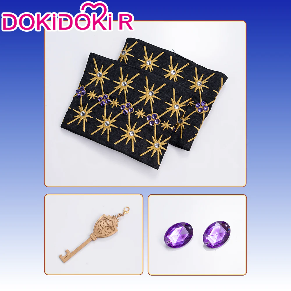 【Size XS-2XL】Dokidoki-R Game Cosplay Black Suit Costume 5th Anniversary - Image 11