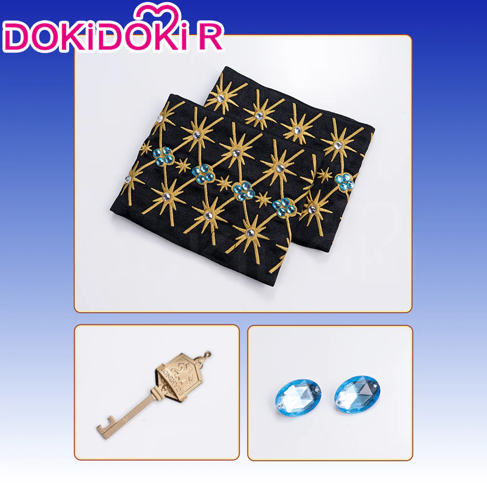 【Size XS-2XL】Dokidoki-R Game Cosplay Black Suit Costume 5th Anniversary - Image 12